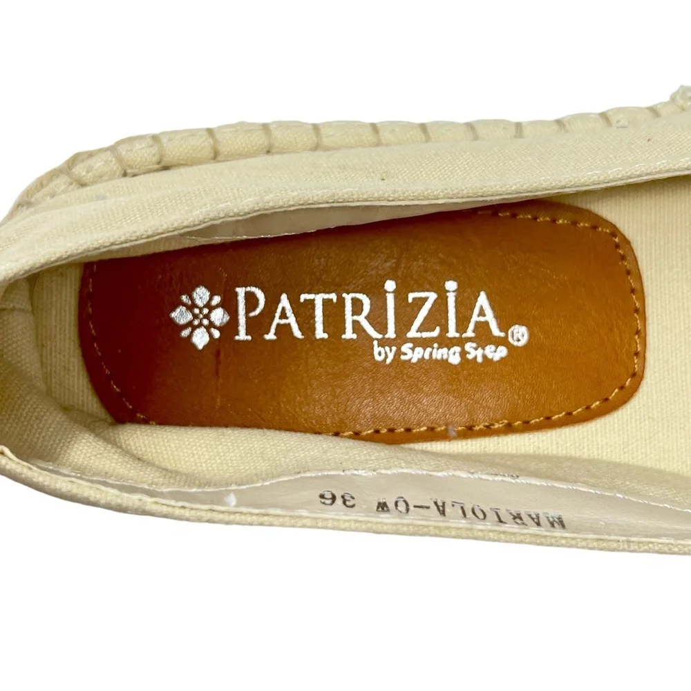 Patrizia by Spring Step Women's Mariola Rhinestone Espadrille Flats sz 5.5-6 /36